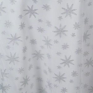 Silver Glitter Stars Sheer