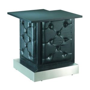 Black Tufted Modular Bar Corner
