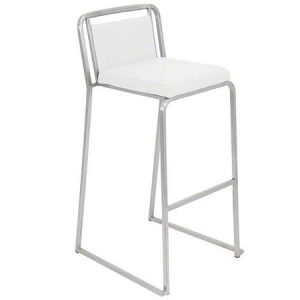 White Cascade Bar Stool