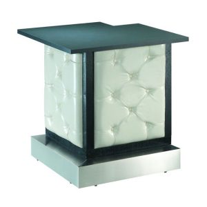 White Tufted Modular Bar Corner