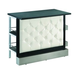 White Tufted Modular Bar Front