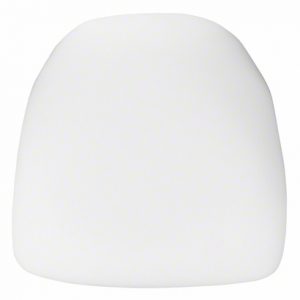white fabric chiavari pad