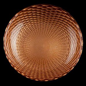 Celtic Copper Bread and Butter Glass Charger