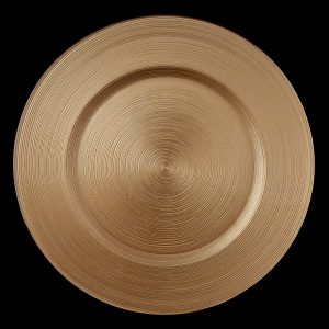 Circle Gold Glass Charger