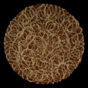 Fiesta Brown Gold Glass Charger