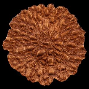 Moss Burnt Orange Glass Charger