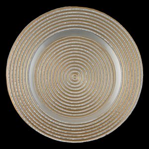 Starlight Gold Pearl Glass Charger