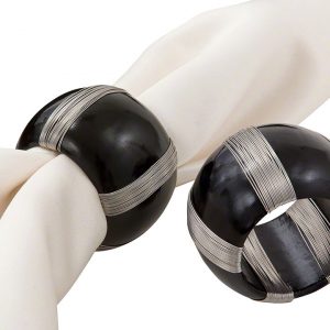 Black Cotter Napkin Ring