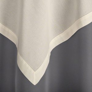 Ivory Classic Hemstitch Overlay