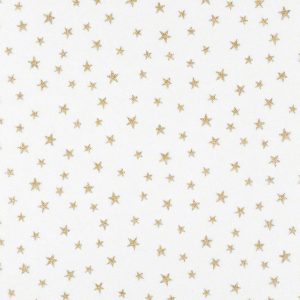 White Net with Gold Stars
