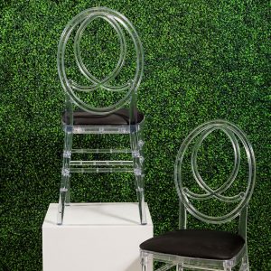 Rent Infinity Chairs for Weddings and Special Events in Michigan. Available in White, Gold, Black and Clear.
