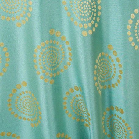 Kiwi with Aqua Crop Circles Reverse Side