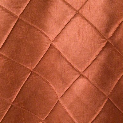 Copper Faux Silk Pintuck