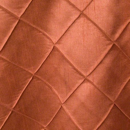 Copper Faux Silk Pintuck