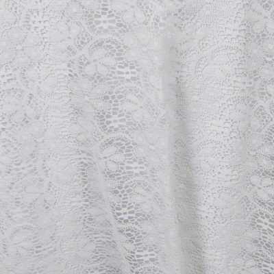 White Blooming Lace Sheer overlay for rental - Rent for Weddings & Showers