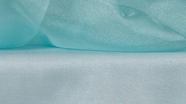 Aqua Sheer Organza