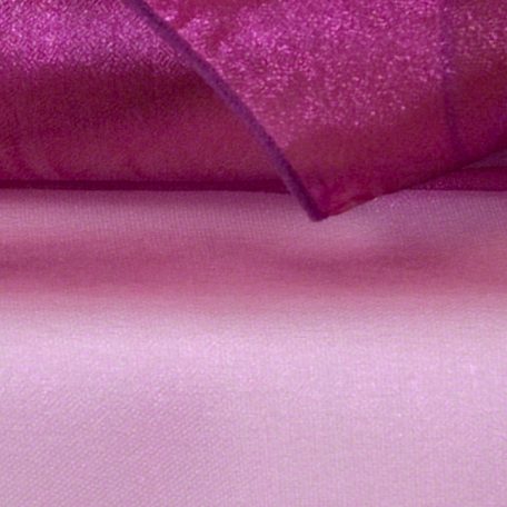 Cerise Black Sheer Organza