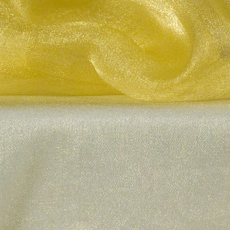 Lemon Yellow Sheer Organza