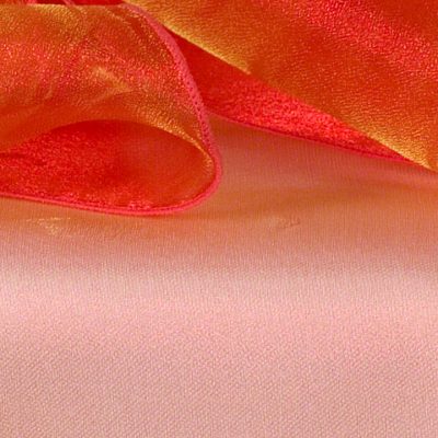 Orange Yellow Sheer Organza