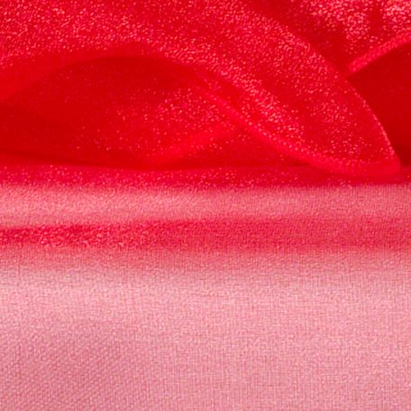 Red Sheer Organza