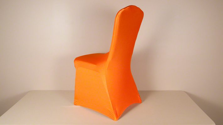 Pumpkin Orange Spandex Chair Cover