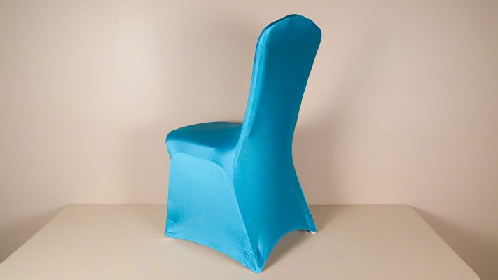 Turquoise Spandex Chair Cover