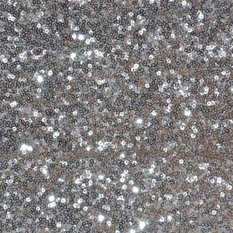 Silver Sequins Net