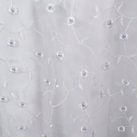 White Embroidered Vines