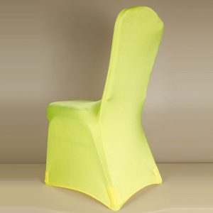 Lemon Yellow Spandex Chair Cover