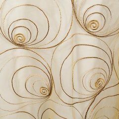 Gold Spirals Sheer