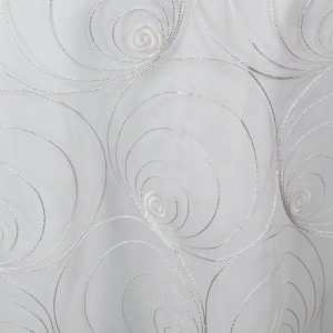 Silver Spirals Sheer