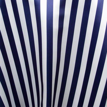 Navy White Satin Stripe