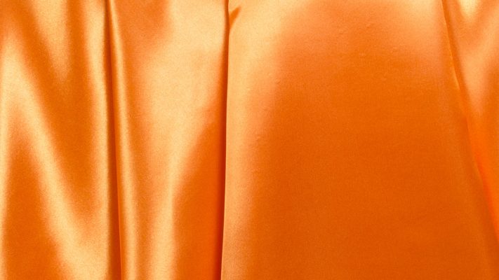 satin pumpkin orange