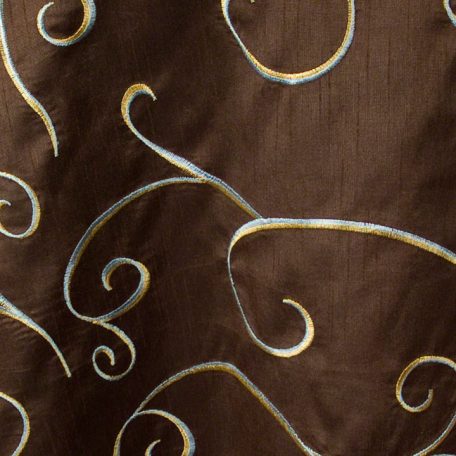 Chocolate Faux Silk Swirl