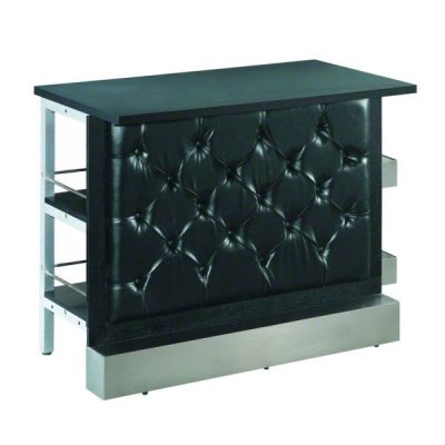 Black Tufted Modular Bar Front
