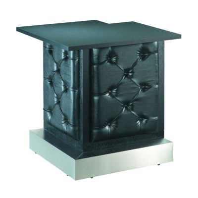 Black Tufted Modular Bar Corner