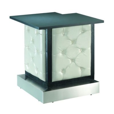 White Tufted Modular Bar Corner