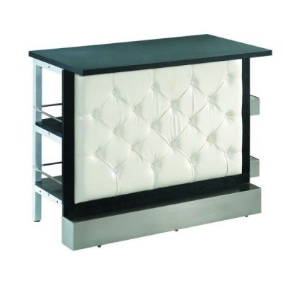 White Tufted Modular Bar Front