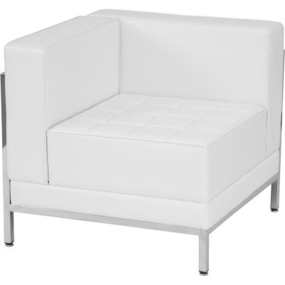 White Imagination Left Corner Sectional Chair