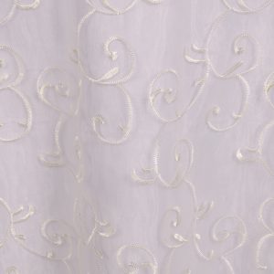 Ivory Embroidered Sheer