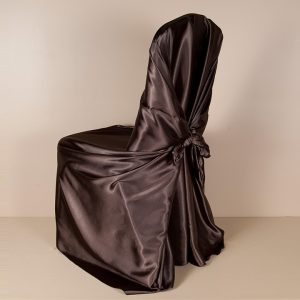 Chocolate Sati Pillowcase Chair Cover