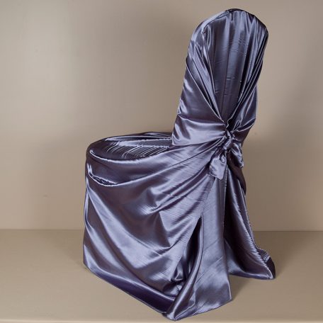 Victorian Lila Satin Pillowcase Chair Cover