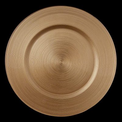 Circle Gold Glass Charger