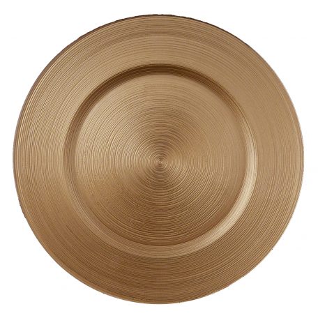 Circle Gold Glass Charger