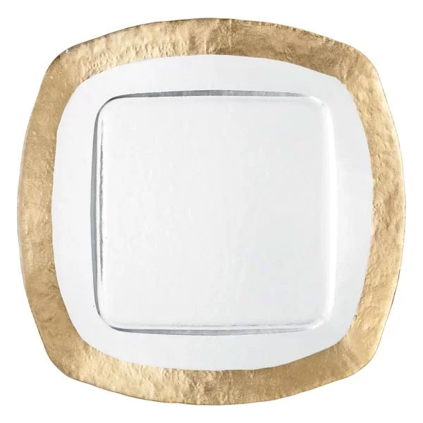 Square charger plates top
