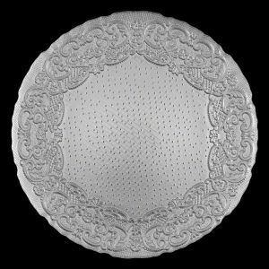 Lace Silver Glass Charger