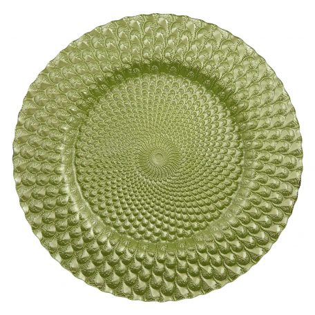 Luxe Citron Glass Charger