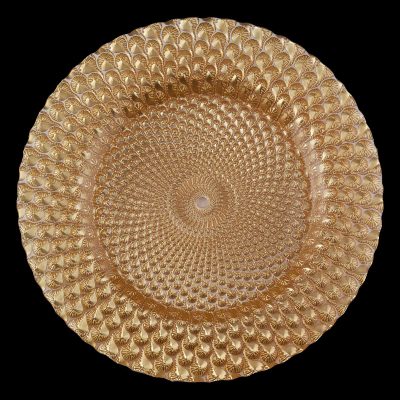 Luxe Gold Clear Glass Charger