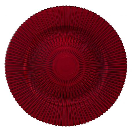 Marbella Red Glass Charger