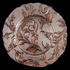 Napoli Mocha Glass Charger